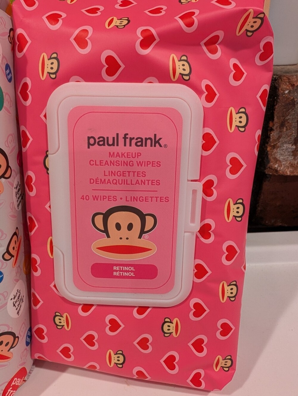 Paul Frank Makeup Cleansing Wipes – 2 Pack Bundle – Aloe Vera + Retinol - Picture 3 of 4